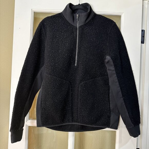 LULULEMON Tundra Trek 1/2 Zip Sherpa Fleece Jacket Coat medium - Picture 2 of 8
